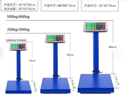 Carbon Steel Portable Weighing Electronic Industrial Platform Floor Scales LED Power origin Type