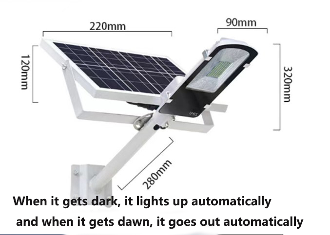 Solar street lamp super bright waterproof street lamp toothbrush street lamp project money lighting outdoor garden lights wholesale