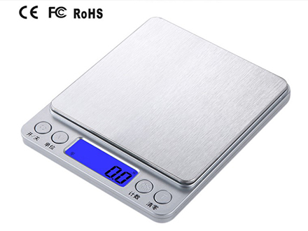 Stainless steel electronic scale precision portable household kitchen scale mini gold gram scale jewelry scale