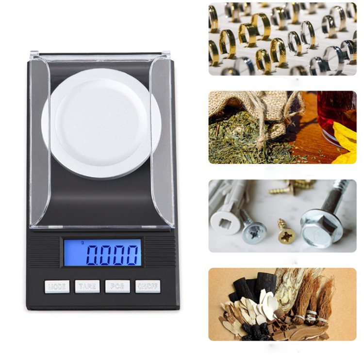 Manufacturer high precision grams wholesale portable jewelry scale 0.001g mini small electronic scale precision carat electronic scale