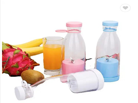 2023 Hot Selling Food Grade 380 ml Kitchen Goods Portable Blender Rechargeable USB Mini Electric Juicer Cup Fruit juice shaker