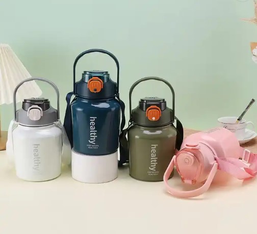 wide mouth personalised Stainless Steel Tumbler Travel Water Bottle Thermos Sports Vacuum insulated Flask with custom print logo