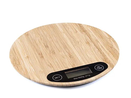 New Arrival 5kg electronic digital kitchen food weighing scale high cooking wooden bamboo scale