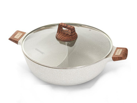 Non-stick two-pot induction cooker hot pot