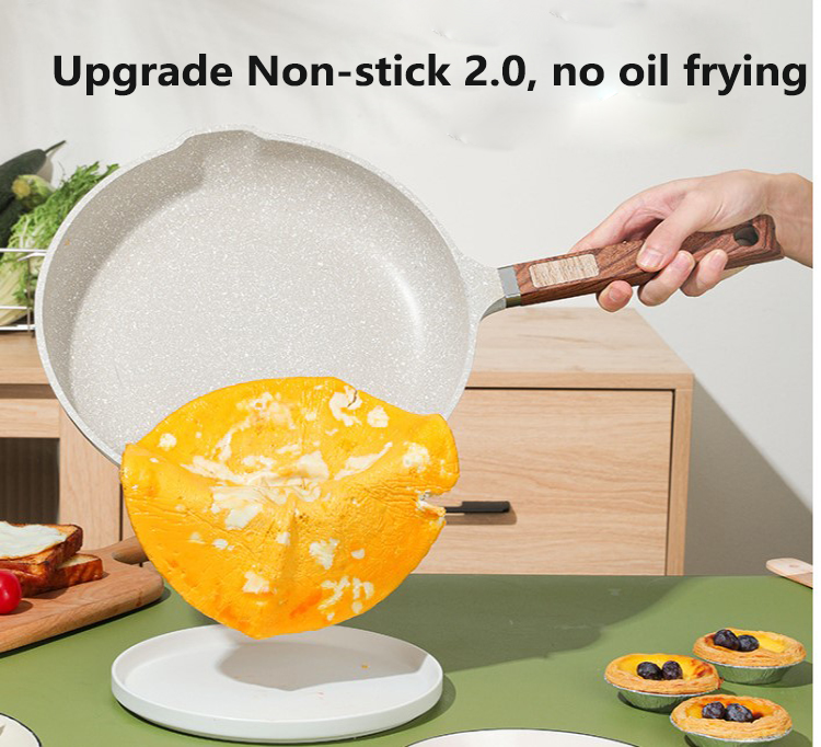 Medical stone non-stick frying pan Household frying pan non-stick frying pan