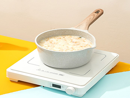 Household medical stone non-stick pot set gift pot wok frying pan milk pot induction cooker universal three-piece set