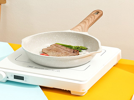 Household medical stone non-stick pot set gift pot wok frying pan milk pot induction cooker universal three-piece set
