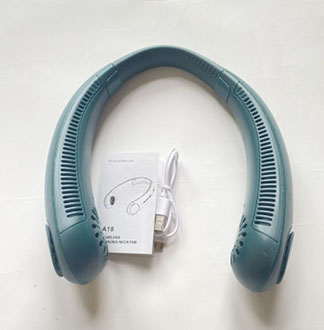 Usb Wearable Cooling Led Usb Mini Personal Hung Band Necklace Rechargeable Neckband Bladeless Hanging Potable Neck Fan