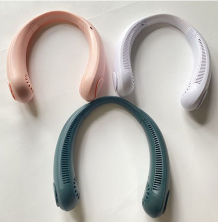 Usb Wearable Cooling Led Usb Mini Personal Hung Band Necklace Rechargeable Neckband Bladeless Hanging Potable Neck Fan