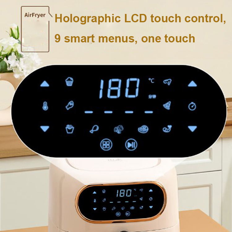 Air fryer Home new visual LCD touch screen high-power multi-function oil-free factory electric fryer