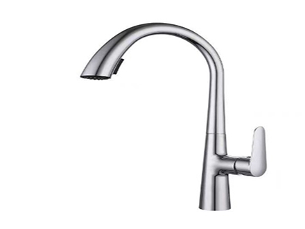 Kitchen puller faucet Hot and cold wash basin telescopic household brass main faucet sink modern simple