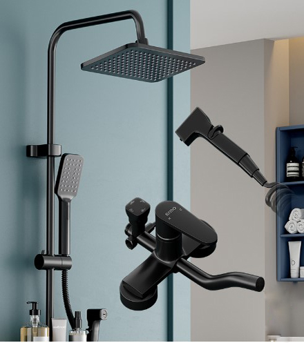 Thermostat key digital display shower shower set