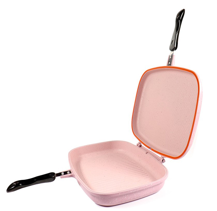 DOUBLE GRILL FRY PAN