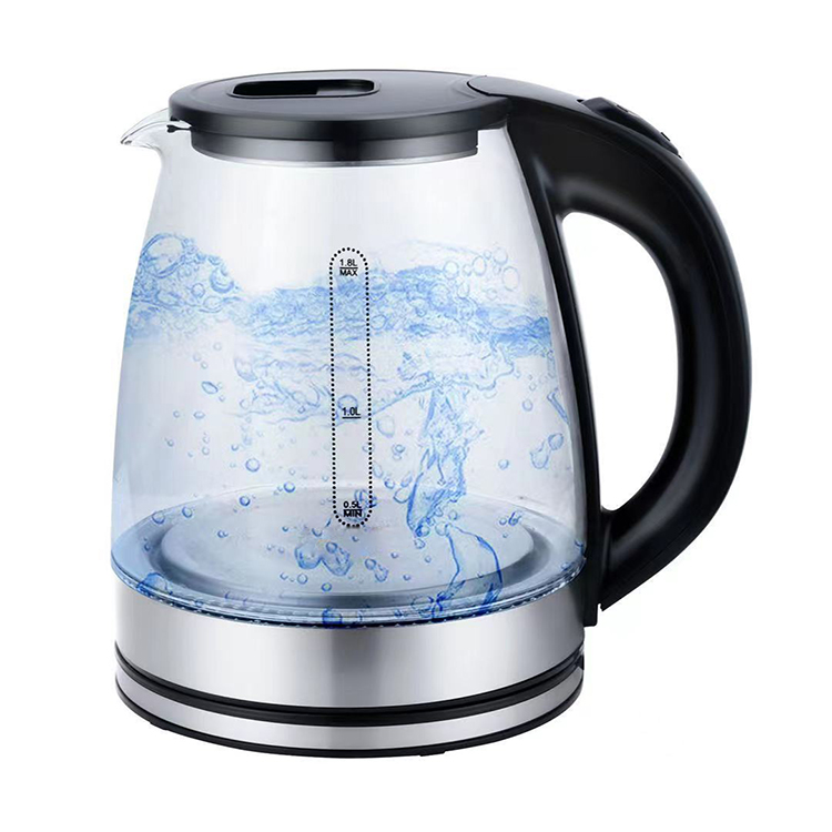 Foreign trade cross-border kettle stainless steel high borosilicate glass spot quick electric kettle gifts