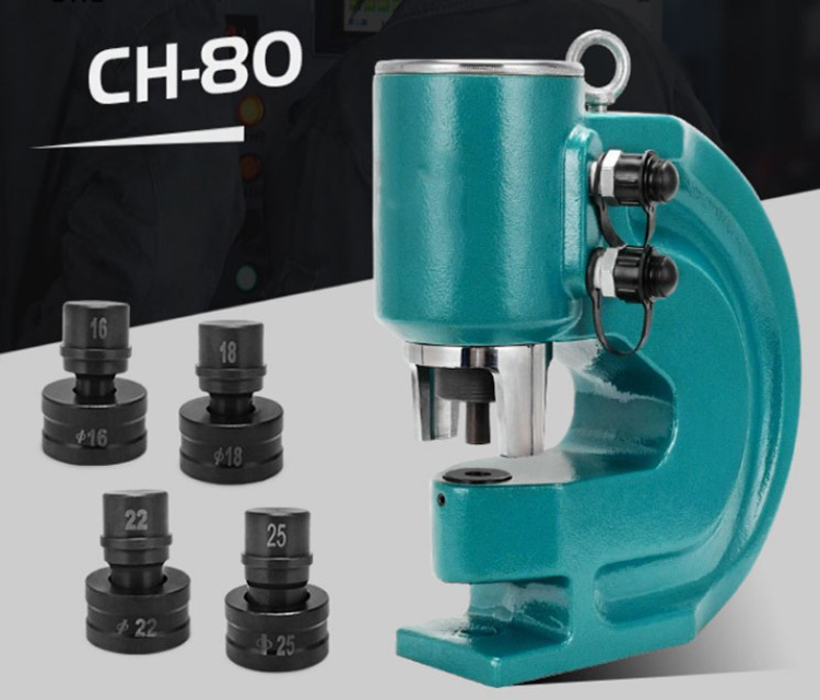CH-80 hydraulique automatique en acier métal perforation machine prix