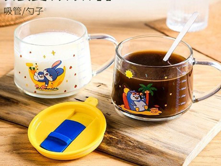 Net red pearl cup portable glass water cup high-end water cup small fragrant Feng shui cup glass ins high appearance level