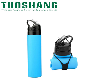 Top Quality Advertising Printed Collapsible Water Bottle Silicone Foldable Water Bottle