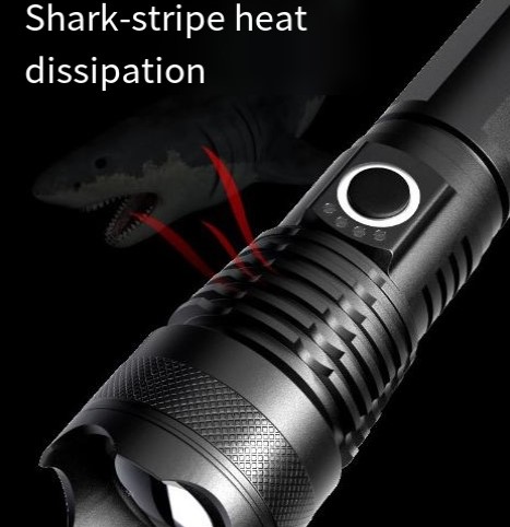 Outdoor Lighting Waterproof Strong Light P50 Portable Long-range emergency LED rechargeable flashlight