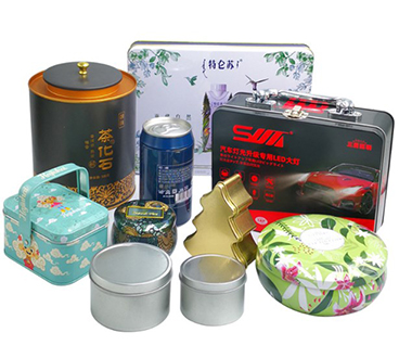 Square biscuit iron box tea iron box round tinplate food iron box customization