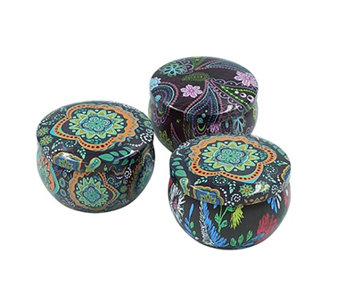 Square biscuit iron box tea iron box round tinplate food iron box customization